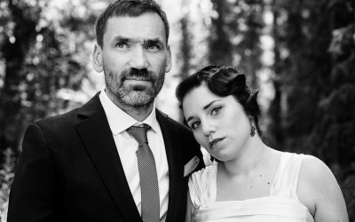 Natalie & Peter – ett vintagebröllop i skogen